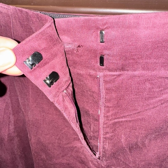 NWT Lane Bryant Corduroy Mid Rise Trouser Wide Leg Pant Size 22 - Picture 6 of 11